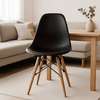 Plastic Wooden Base Armless Home Dining Chair thumb 9