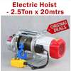 Electric Hoist 2.5 Ton 20m Cable Heavy-Duty thumb 0