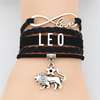 Zodiac Constellation Sign Leather Bracelets thumb 3