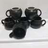 Set of 6 Black Ceramic Mugs Durable & Elegant thumb 0