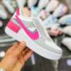 Nike air force 1 shadow Grey Pink White sneakers thumb 1