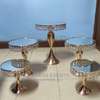 Gold Crystal Cake Stand Set of 5 thumb 1