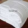 Whites stripped cotton bedsheets / duvets covers thumb 1