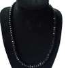 Womens Black Crystal Necklace and earrings thumb 2