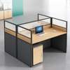 Office Desk: 4- Way Personnel Office Workstation thumb 1