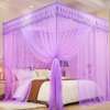 4 stand cream, purple, pink and white mosquito nets and thumb 1