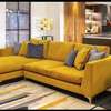 L shape sofa with bouncy cushions and lower wooden skirting thumb 2