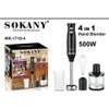 Sokany 4 In 1 Hand Blender - For Mincing, Whisking And Mixing thumb 1