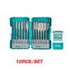 12 Pcs Flat Wood Drill Bits Set – TOTAL TACSDL1206 thumb 2