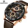 NF8043 Casual Leather Strap Quartz Watch for Men thumb 1