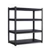 Black Steel Metal 4 Shelves Open Storage Rack thumb 6