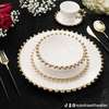 The 30pcs Nordic classy dinner set with gold rim. thumb 2