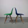 modern light-duty colored plastic Eames chair thumb 3