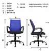 Office Chair: Blue Executive Office Chair, Mesh Back Support thumb 5