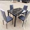 Black curved dining table thumb 2