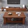 Coffee Table: Rectangular Mahogany Table thumb 0