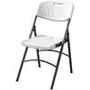 White Home Plastic Patio Folding Dining Chair thumb 4