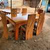 6 seater solid mahogany dining table sets thumb 5