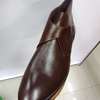 Buckle Moreechi Premium Leather Shoes Men Coffee Brown thumb 2