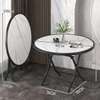 Foldable Round Wooden Table with Metallic Stands thumb 2