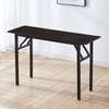 Office table: Foldable black Office Table with metal legs thumb 1