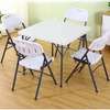 Portable and Foldable 4 Chairs and a Table Dining Set thumb 4