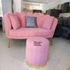 Latest pink two seater sofa/pouf/Love seat thumb 6