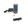 GDLITE Solar Panel, LED Lights And Phone Charging Kit Free Torch thumb 0