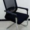 Ergonomic Armrest Visitors Waiting Chrome-Based Chair thumb 3