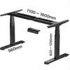 Office Desk: 1400mm Electric Height Adjustable Desk thumb 3