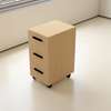 Mobile Wooden Filing Cabinet – 3 Drawers thumb 2