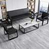 Black Fabric 5 Seaters Sofas For Reception thumb 1