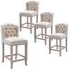 Wooden high bar stools/cocktail chairs(pairs( thumb 4