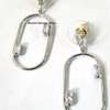 Womens Silver armlet with hoop earrings thumb 3