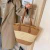 Papyrus Straw Woven Beach Bag thumb 2