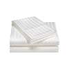 6x6 White Stripped Bedsheet Set (2 sheets & 2 Pillowcases) thumb 0