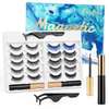 10 Pairs Of Magnetic Eyelashes 3D/5D Magnetic Liquid Eyeliner thumb 1