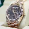 Rolex President 40mm Day-Date Rose Gold Chocolate Dial Watch thumb 3