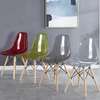 Office Chair: Clear Eames Red Dining Chair thumb 4