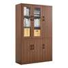 Office Cabinet : 3 Door Glass-Wooden Storage Cabinet thumb 3