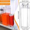1L clear acrylic fridge bottle with tight duo lid thumb 1
