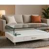Office Table: Sleek Tempered Glass Top Coffee Table thumb 3