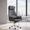 Office Chairs;Gray CEO High Back Office Chair in Ahero thumb 5