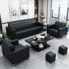 5-Seater Office Black Sofa Set thumb 4