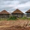 Natural Thatch Gazebo Wooden Poles Spacious Shade thumb 3