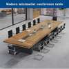 3 M Brown Wood Rectangular Conference Meeting Table thumb 8