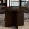 Office Table: 4-Seater Brown Round Conference Table thumb 2