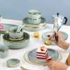 26 piece Luxury Mint/Light Green, Plates and Bowls Tableware thumb 0