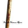 Brown Wooden walking stick with maasai shuka thumb 1