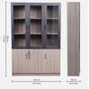 Serenity 3 Door Book Case in Brown thumb 1